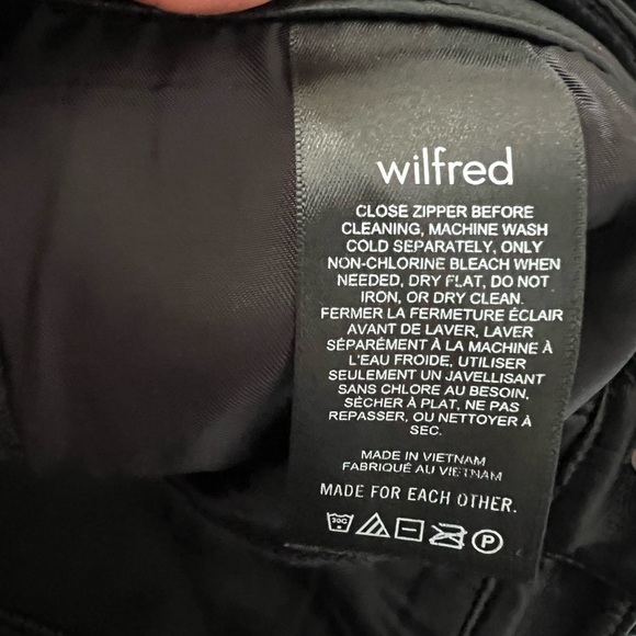 ARITZIA WILFRED FREE Melina Faux Leather Black Pants Size 8 - Picture 8 of 9